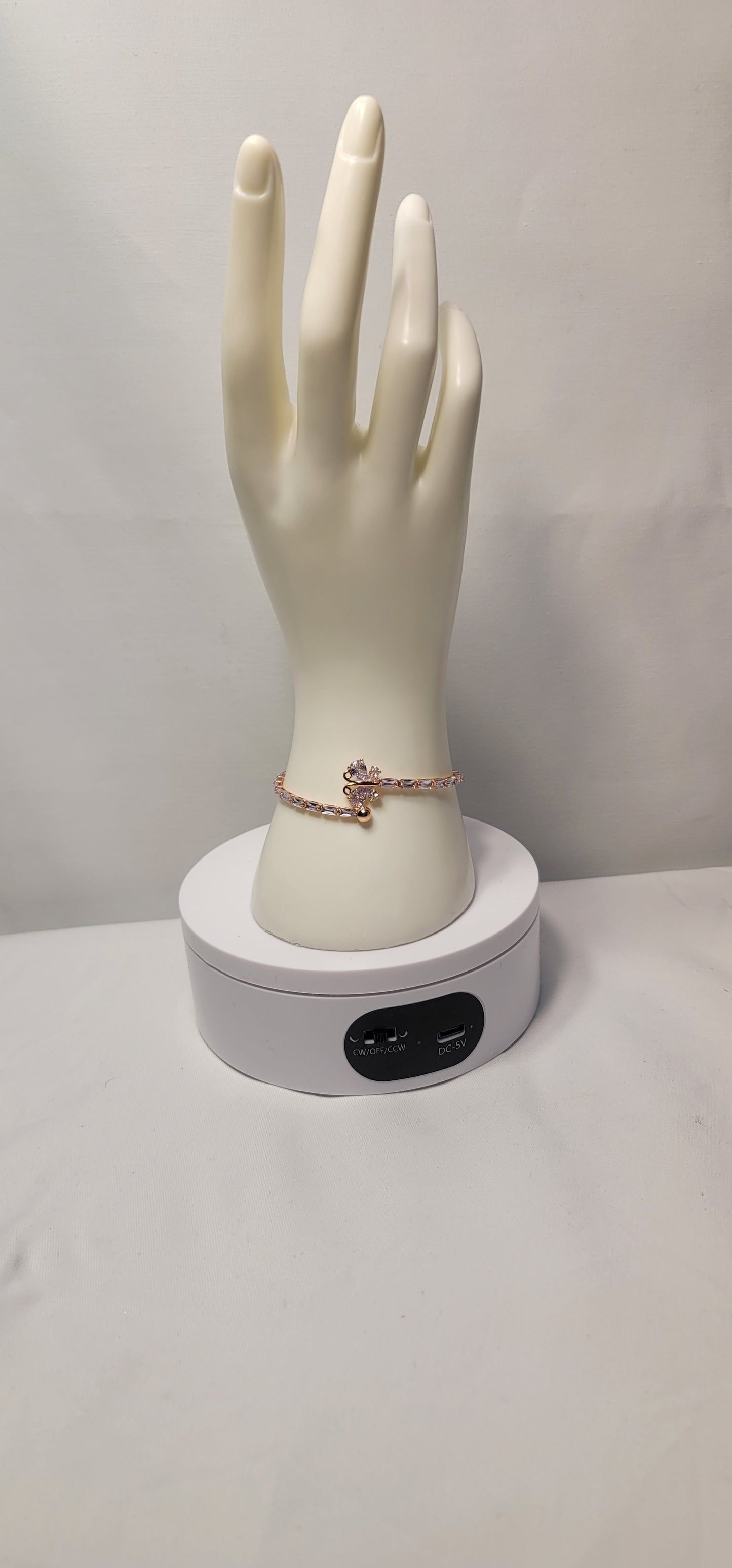 Elegant Silver and Gold Butterfly Fashion Bracelet
