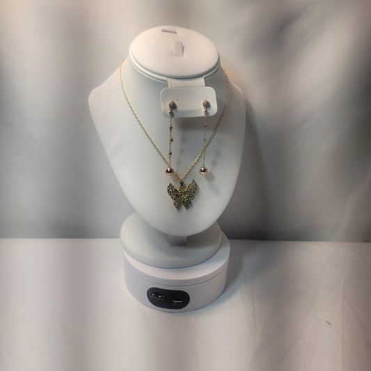 Elegant Butterfly Jewelry Set.