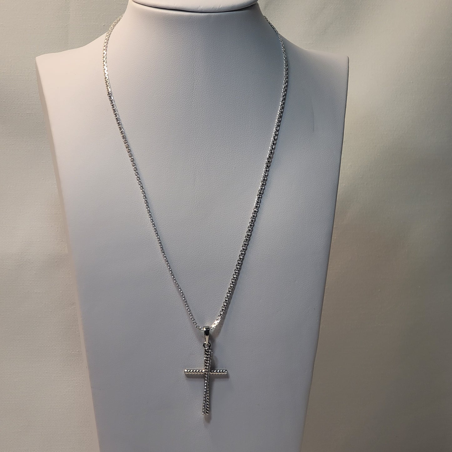 Simple Silver Cross set