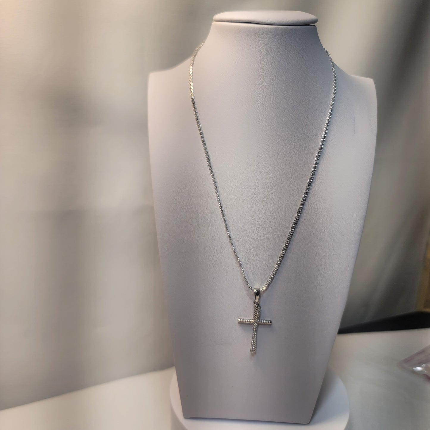 Simple Silver Cross set