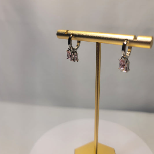 PINK CASCADE DROPS EARRING