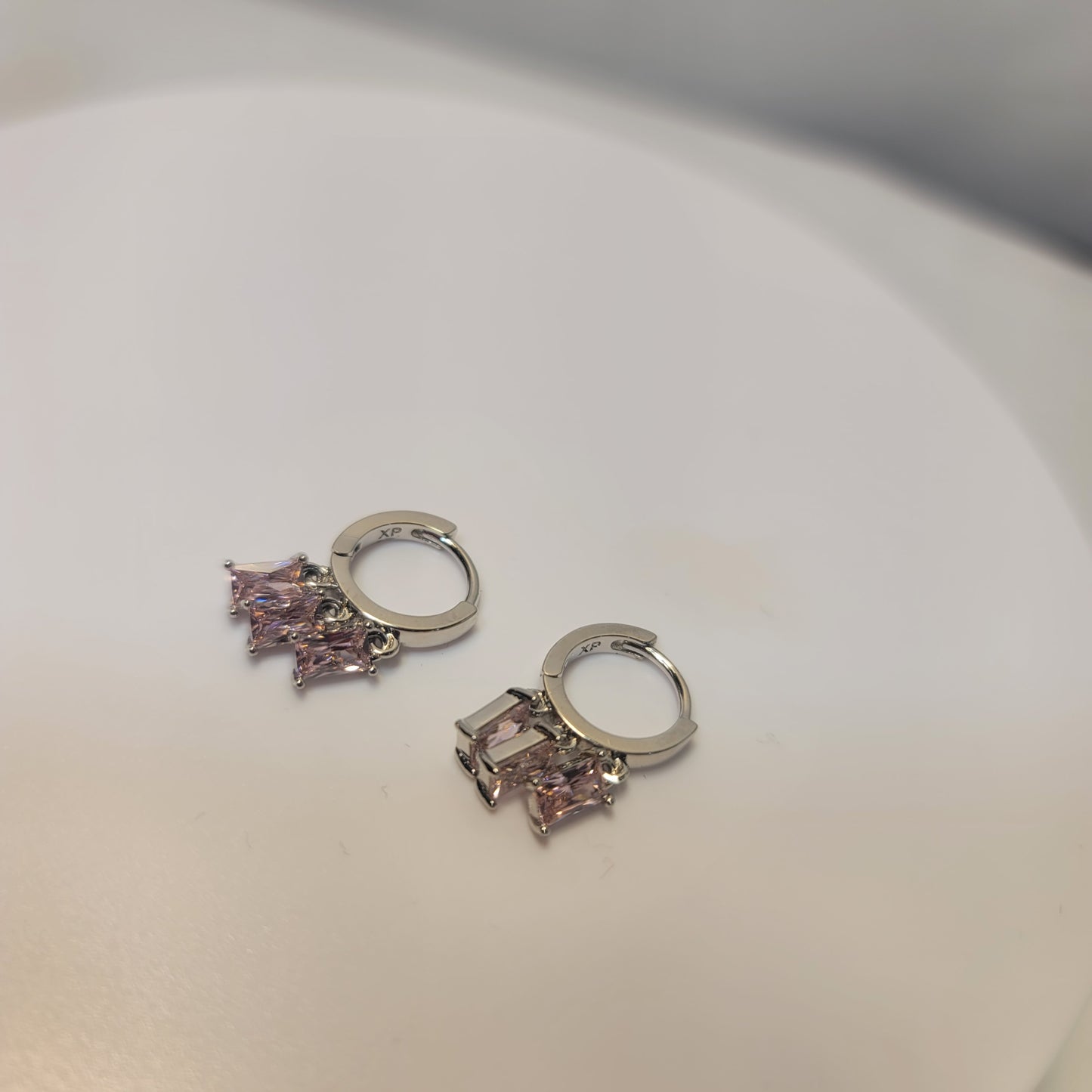 PINK CASCADE DROPS EARRING
