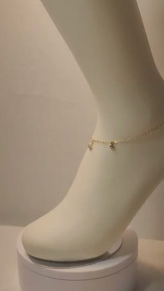 Beautiful Mutiple Shaped Anklet. (STAR/HEART/PADLOCK SHAPED) Fashion Jewelry Anklet.
