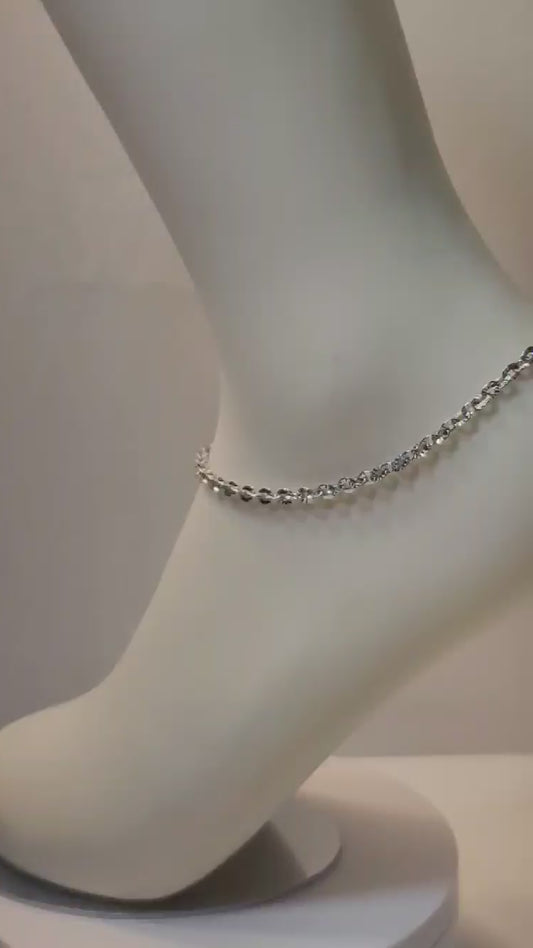 Elegant Silver Anklets