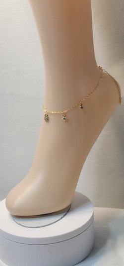Beautiful Mutiple Shaped Anklet. (STAR/HEART/PADLOCK SHAPED) Fashion Jewelry Anklet.